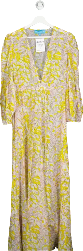 A Mere Co Multicoloured Maxi Dress In Retro Print UK S Trendy Short Sleeve Maxi Dress A Mere Co Multicoloured Maxi Dress In Retro Print UK S Trendy Short Sleeve Maxi Dress