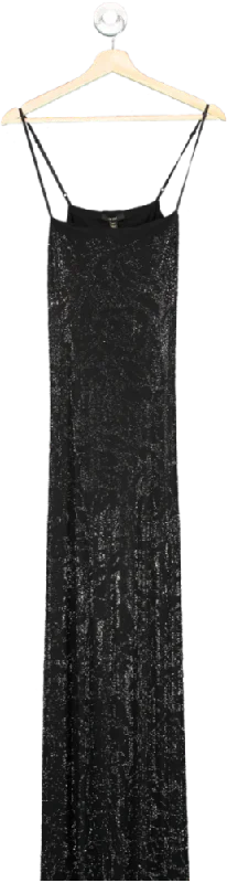 AFRM Black Glitter Maxi Dress SZ S Comfortable Cotton Maxi Dress