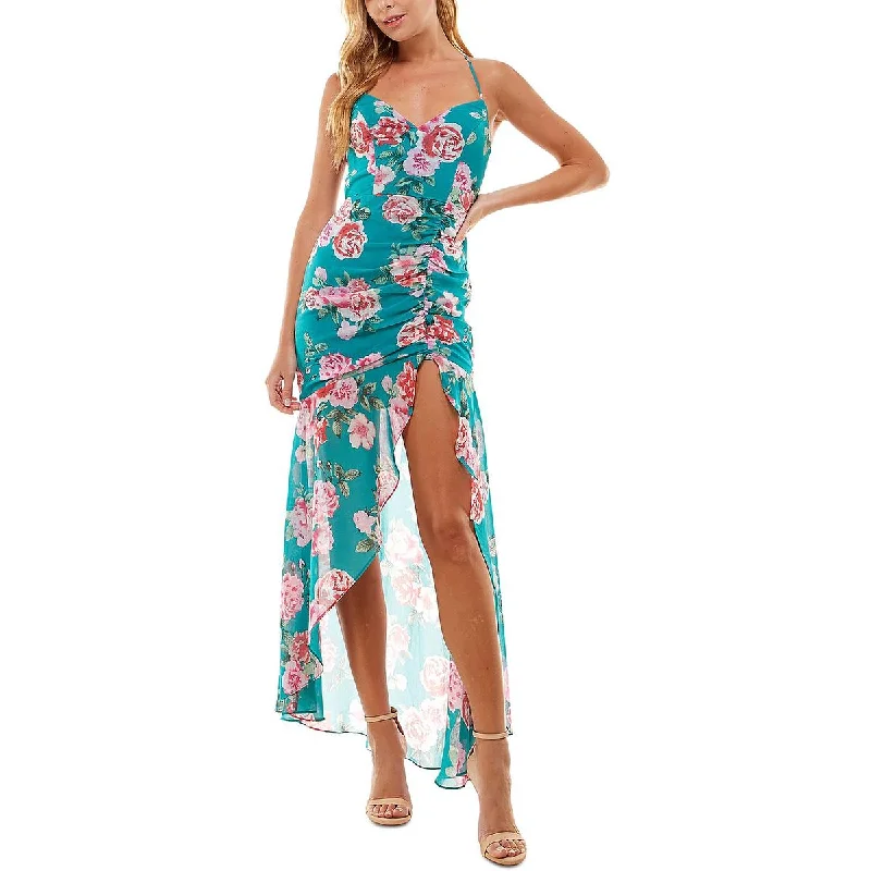 City Studios Womens Juniors Chiffon Floral Maxi Dress Comfortable Bohemian Maxi Dress City Studios Womens Juniors Chiffon Floral Maxi Dress Comfortable Bohemian Maxi Dress