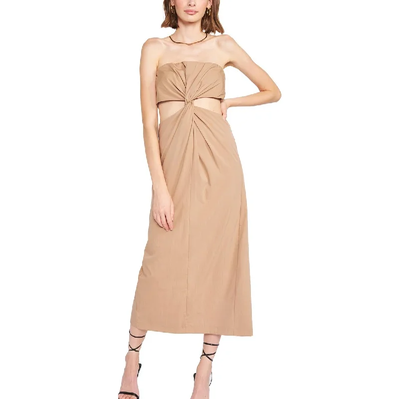 En Saison Womens Beverly Strapless Cut-Out Midi Dress