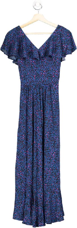 Jolie Moi Multicolour Leopard Print Maxi Dress 8 Elegant Maxi Dress with Pockets