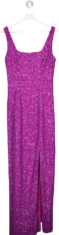 LK Bennett Purple Sequin Maxi Dress UK 10 Comfortable Cotton Maxi Dress