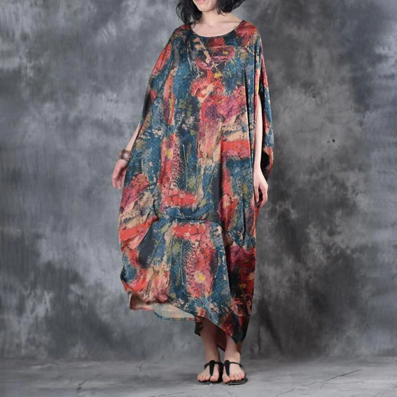top quality blue prints chiffon maxi dress Loose fitting asymmetric chiffon clothing dresses 2018 batwing sleeve maxi dresses Comfortable Ruffle Maxi Dress top quality blue prints chiffon maxi dress Loose fitting asymmetric chiffon clothing dresses 2018 batwing sleeve maxi dresses Comfortable Ruffle Maxi Dress