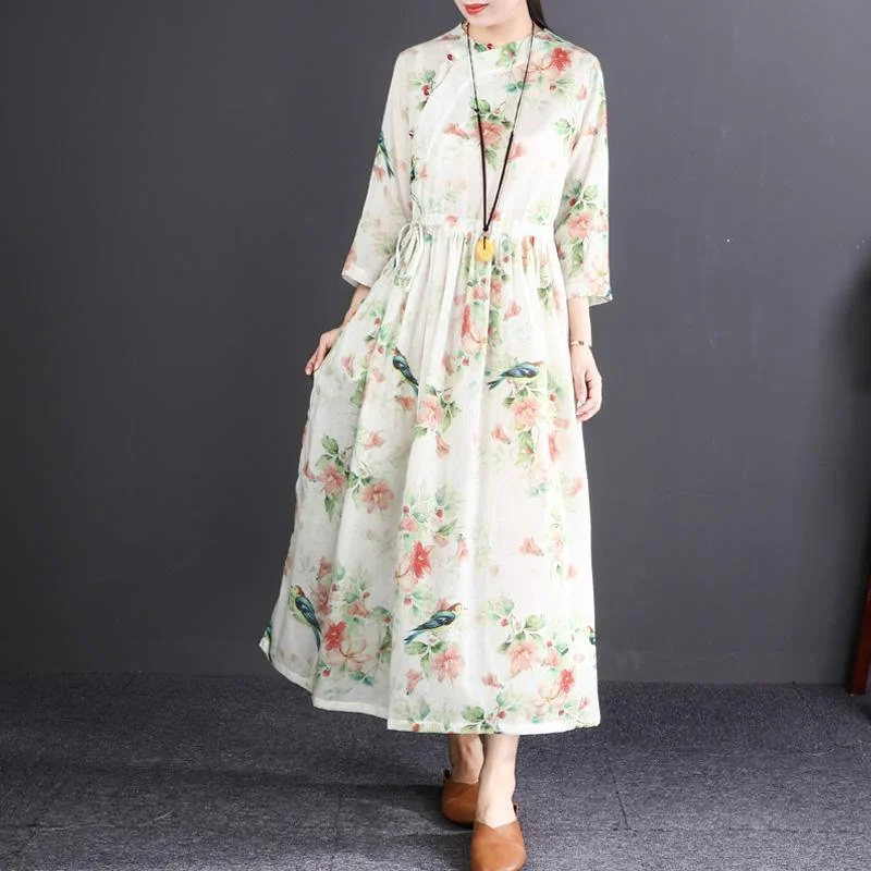 top quality floral linen maxi dress oversized O neck tie waist caftans top quality long sleeve large hem maxi dresses Cozy Longline Maxi Dress top quality floral linen maxi dress oversized O neck tie waist caftans top quality long sleeve large hem maxi dresses Cozy Longline Maxi Dress