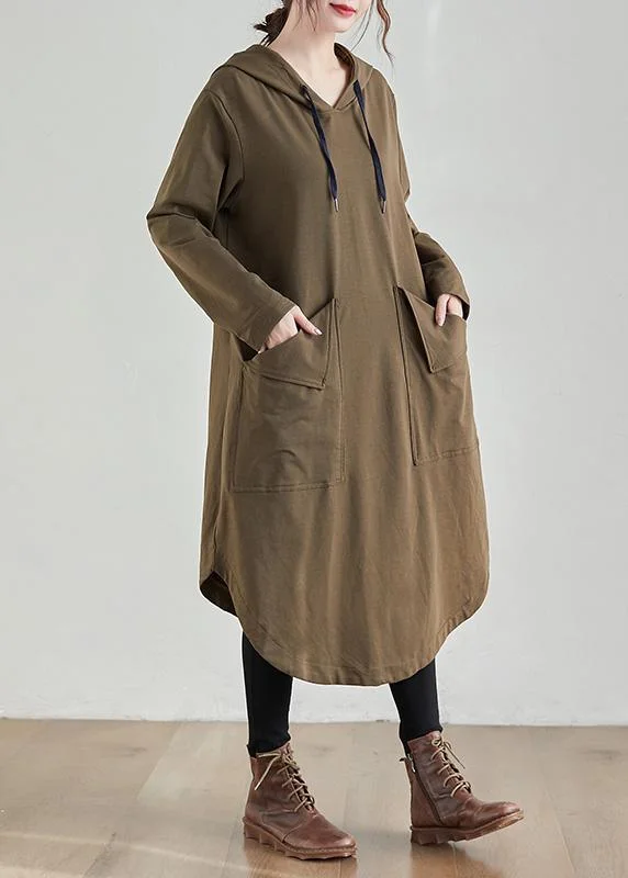 Unique Hooded Asymmetric Spring Clothes Photography Khaki Maxi Dresses ( Limited Stock) Classic Solid Maxi Dress Unique Hooded Asymmetric Spring Clothes Photography Khaki Maxi Dresses ( Limited Stock) Classic Solid Maxi Dress