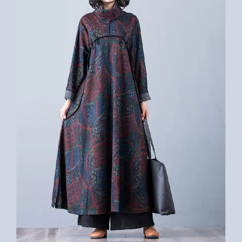 Unique patchwork cotton side open dresses Catwalk blue prints Maxi Dress Elegant Lace Maxi Dress Unique patchwork cotton side open dresses Catwalk blue prints Maxi Dress Elegant Lace Maxi Dress