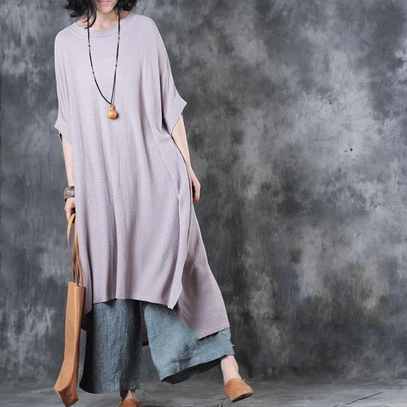 Vintage Nude Pink Long Cotton Dresses Trendy Plus Size Side Open Cotton Maxi Dress Top Quality Low High Design Kaftans Cozy Ribbed Maxi Dress Vintage Nude Pink Long Cotton Dresses Trendy Plus Size Side Open Cotton Maxi Dress Top Quality Low High Design Kaftans Cozy Ribbed Maxi Dress