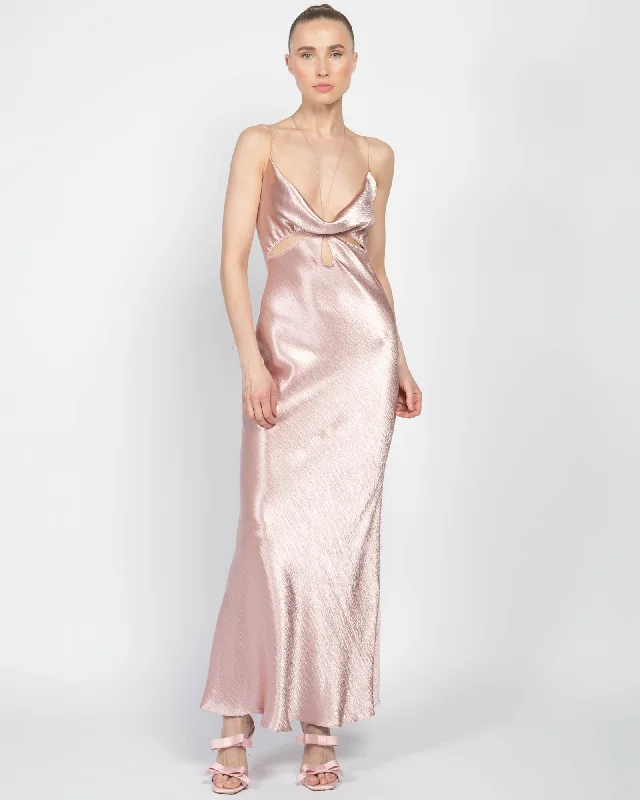 Hilary Maxi Dress Cozy Cold-Shoulder Maxi Dress