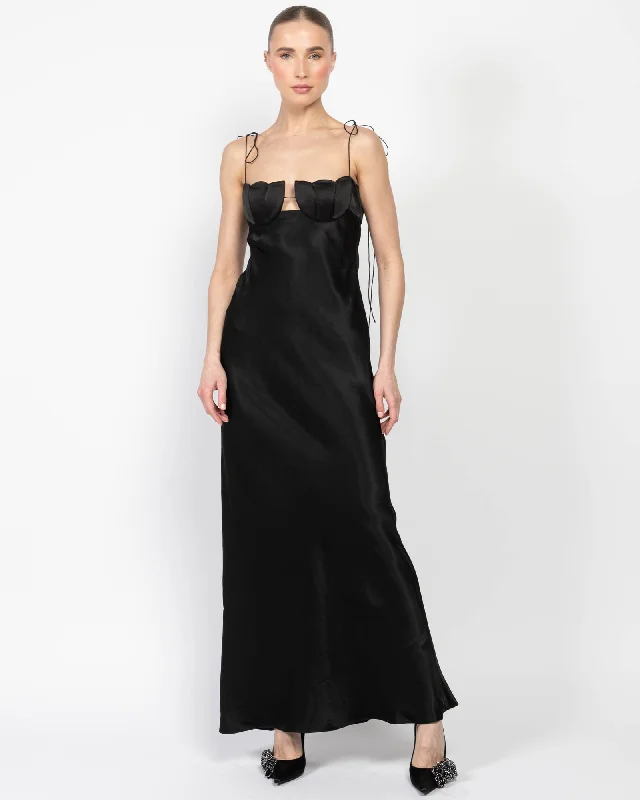 Tulip Maxi Dress Comfortable Fit-and-Flare Maxi Dress