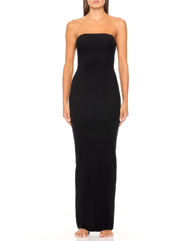 Tube Maxi Dress Elegant Maxi Dress with Slit