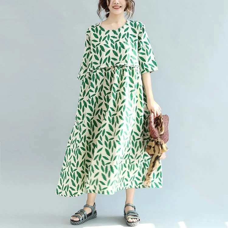 women green print linen caftans plus size clothing pleated caftans women o neck maxi dresses Fashionable Faux Wrap Maxi Dress women green print linen caftans plus size clothing pleated caftans women o neck maxi dresses Fashionable Faux Wrap Maxi Dress