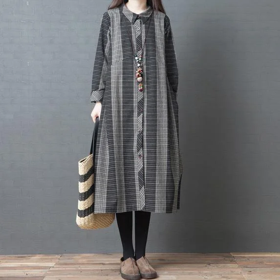 Women lapel collar cotton dress 2019 Tutorials black Maxi Dresses patchwork Stylish Boho Chic Maxi Dress Women lapel collar cotton dress 2019 Tutorials black Maxi Dresses patchwork Stylish Boho Chic Maxi Dress