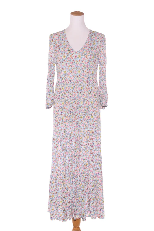 BODEN - Textured rayon floral maxi dress! 10