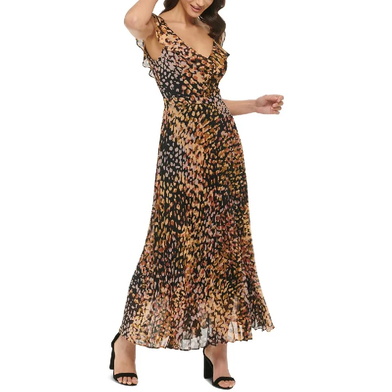 Guess Womens Printed Long Maxi Dress