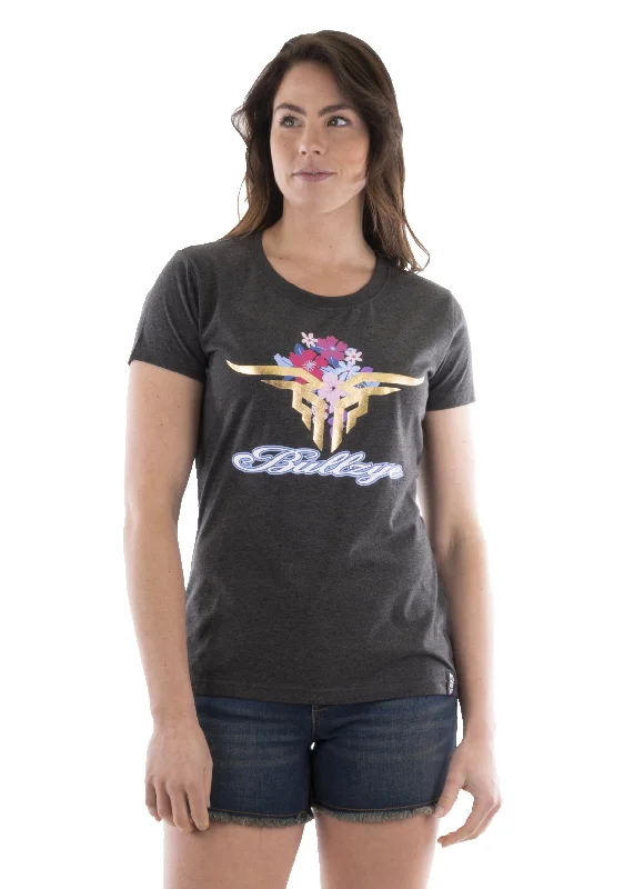 Bullzye Ladies Bloom Short Sleeve Tee - B2S2503213 Thin T-Shirt Open Front Quick Dry Bullzye Ladies Bloom Short Sleeve Tee - B2S2503213 Thin T-Shirt Open Front Quick Dry