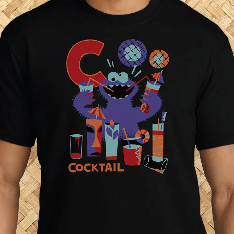'C is for Cocktails' Unisex Tee Ribbed Striped Patterned