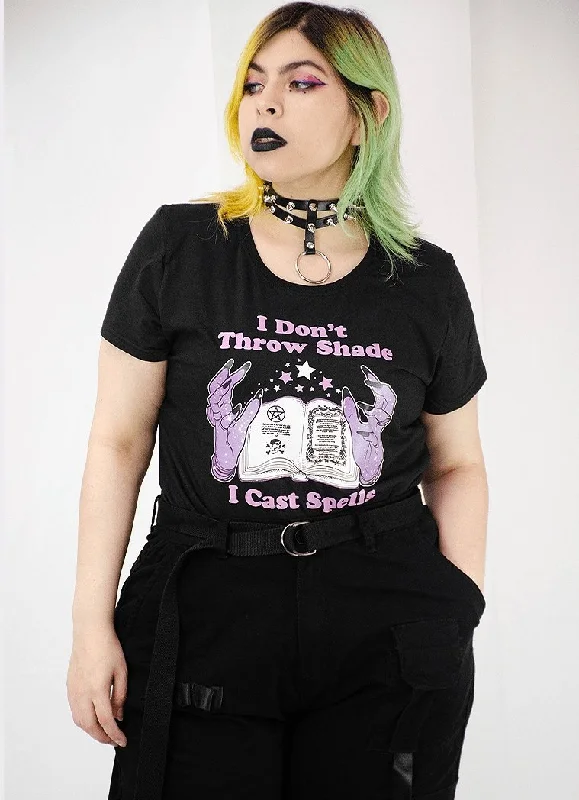 Casting Spells Graphic T-Shirt Houndstooth Herringbone Solid