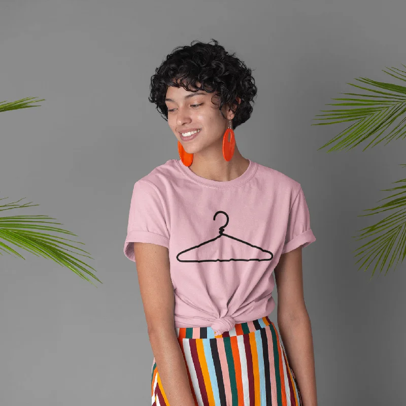 Coat Hanger Pro Choice T-Shirt Striped Floral Plaid