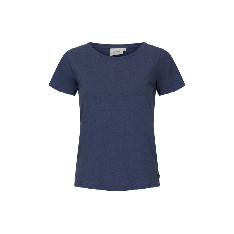 Cosima Organic Cotton Tee - Twilight Blue Elasticated Padded Insulated