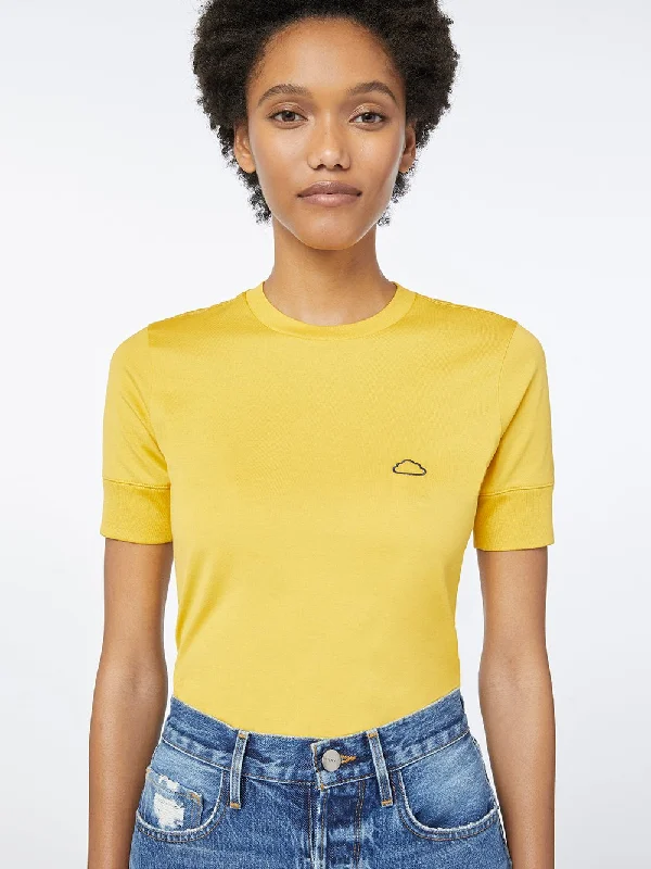 Easy 70s Tee -- Citrine Oversized T-Shirt Spandex breathable