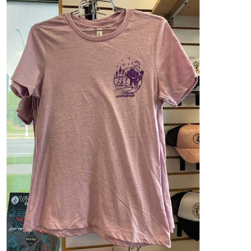 Focus Boardshop Women's Wiscool-aid Adventure T-Shirt - Heather Prism Lilac Welt Pockets Slit Pockets Flap Pockets Focus Boardshop Women's Wiscool-aid Adventure T-Shirt - Heather Prism Lilac Welt Pockets Slit Pockets Flap Pockets
