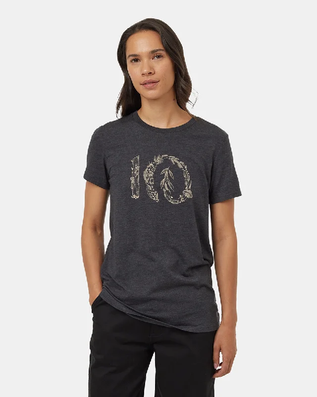 Forage Ten T-Shirt Solid Print Embellished