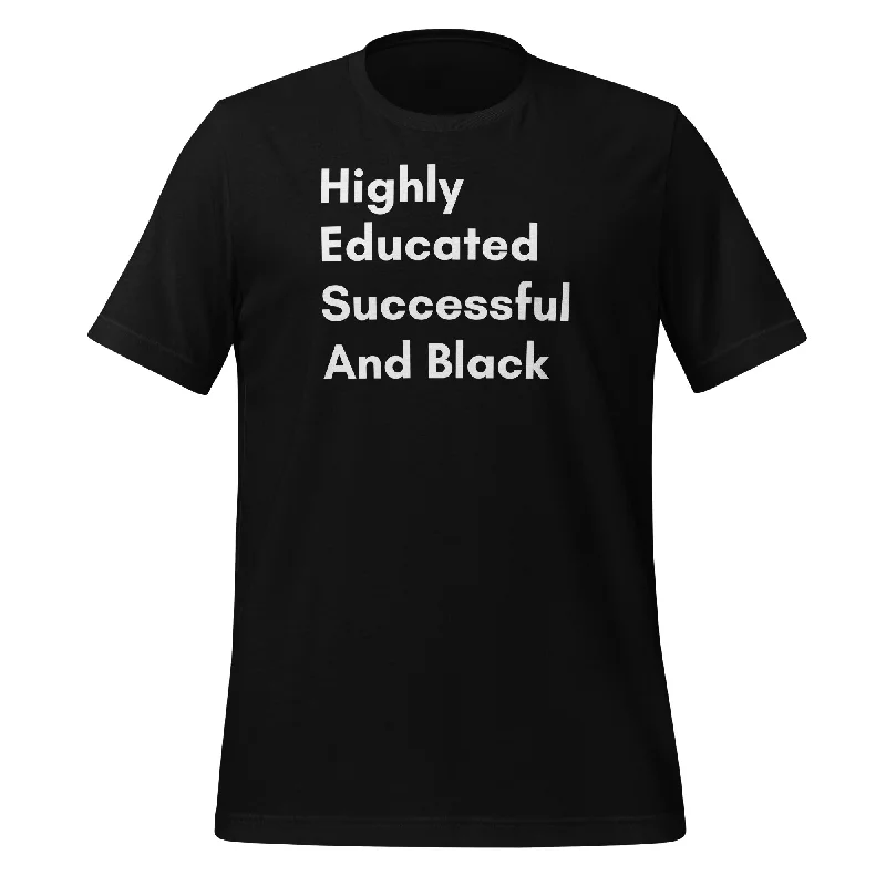 Highly Educated (Unisex) T-Shirt Print Jacquard Patchwork