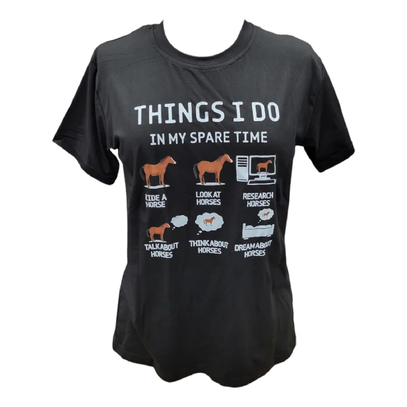 Ladies Spare Time T-Shirt Fleece Fabric Down Fabric Feather Fabric