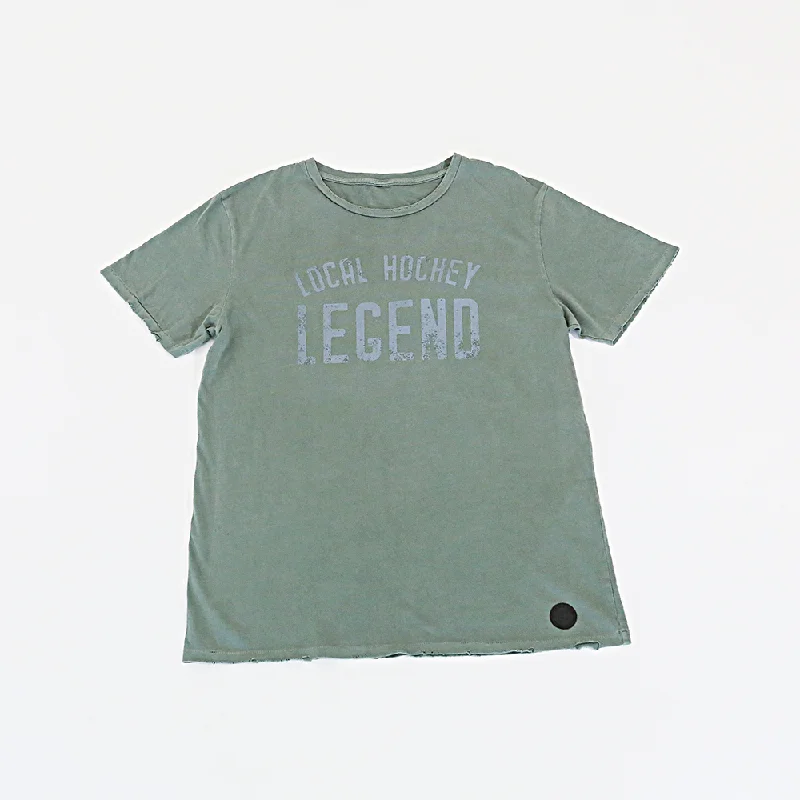 Local Hockey Legend Vintage Tee Mesh Blend Leather Blend Suede Blend