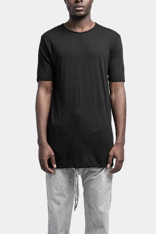 Long lightweight tee, Black Modern Contemporary Chic