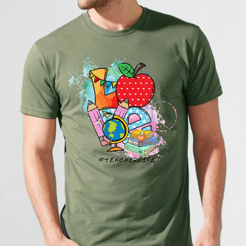 Love #TeacherLife Unisex T-Shirt Terry Blend Velvet Blend Canvas Blend