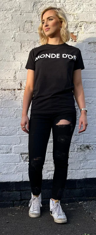 MDC Women’s Black T-Shirt Anti-Shrink Durable Soft