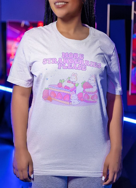More Strawberries Please T-Shirt Satin Blend Silk Blend Wool Blend