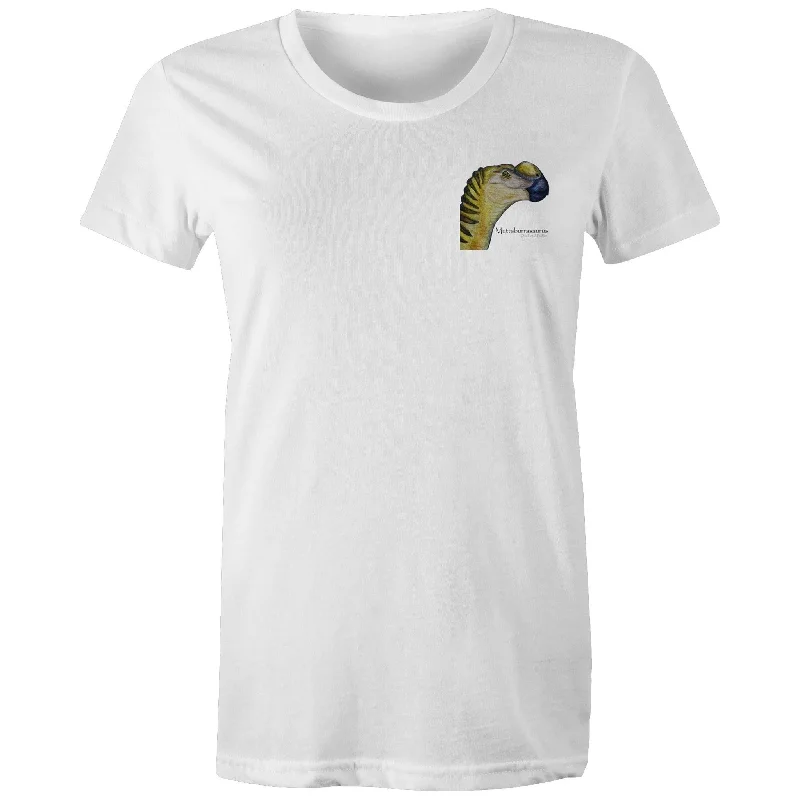 Muttaburrasurus - Women's Maple Tee Houndstooth Herringbone Solid
