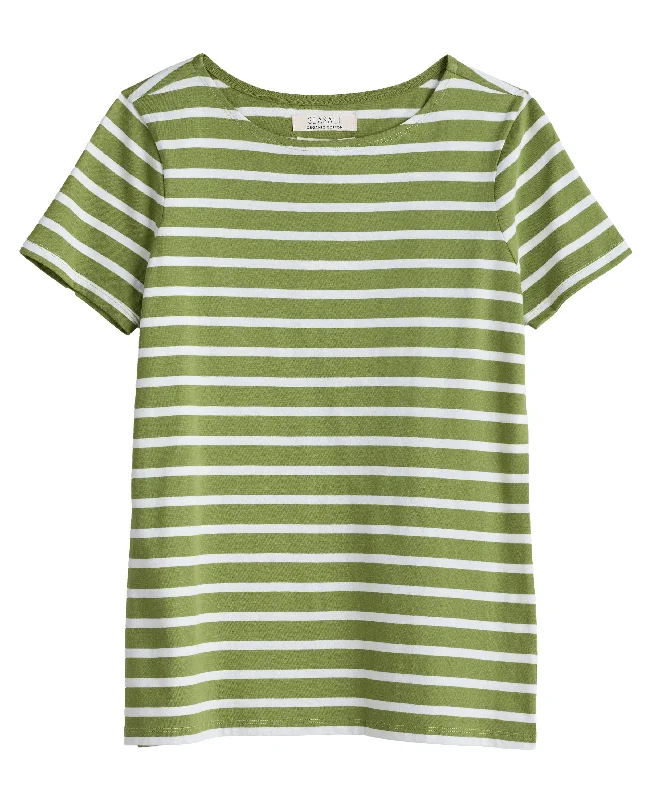 Sailor T-Shirt - Breton Dill Chalk Nylon Fabric Polyester Fabric Spandex Fabric