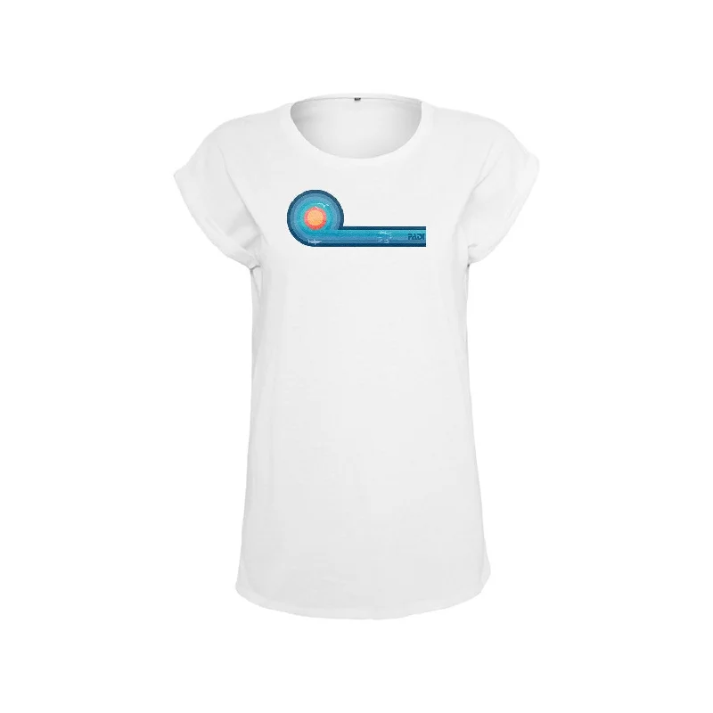 Shades of Blue Women's Slouchy Tee Plaid T-Shirt Polka Dot Checkered