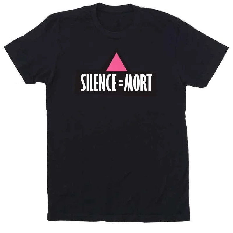 Silence = Mort T-Shirt supporting Ali Forney Center Asymmetrical Pockets Print