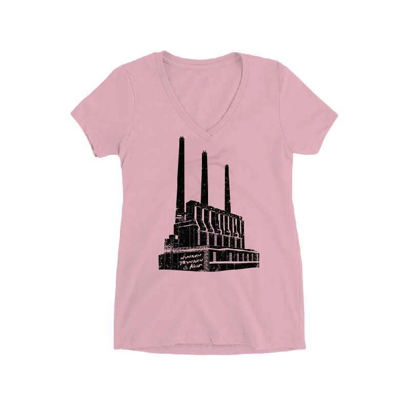 Smokestacks (Women's Tee) Satin Fabric Silk Fabric Chiffon Fabric