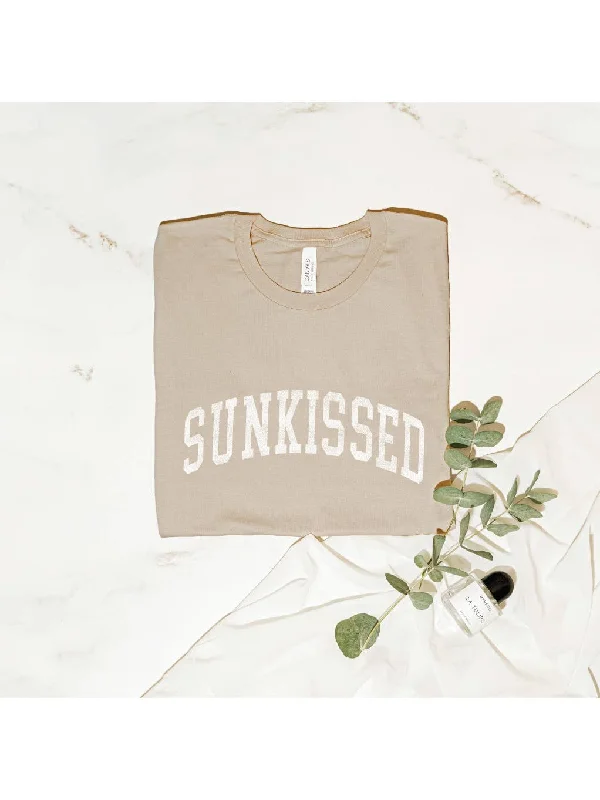 Sunkissed Graphic T-Shirt Collared Crew Neck Turtle Neck