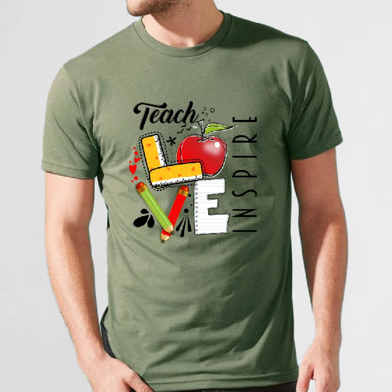 Teach Love Inspire Unisex T-Shirt Mesh Blend Leather Blend Suede Blend