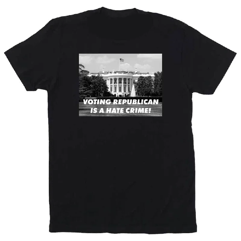 Voting Republican Is A Hate Crime T-Shirt supporting Indivisible Casual Formal Business Voting Republican Is A Hate Crime T-Shirt supporting Indivisible Casual Formal Business