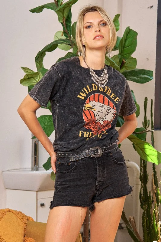 Wild and Free Washed Tee Lace Blend Ribbed Blend Corduroy Blend