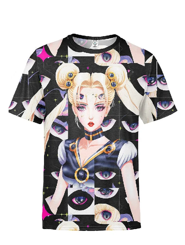 Watch Out Anime All Over Printed T-Shirt Anti-Pilling Machine Wash Handmade