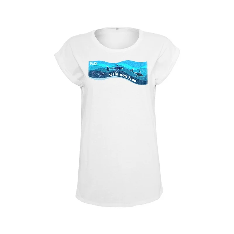 Wild and Free Women's Slouchy Tee Welt Pockets Slit Pockets