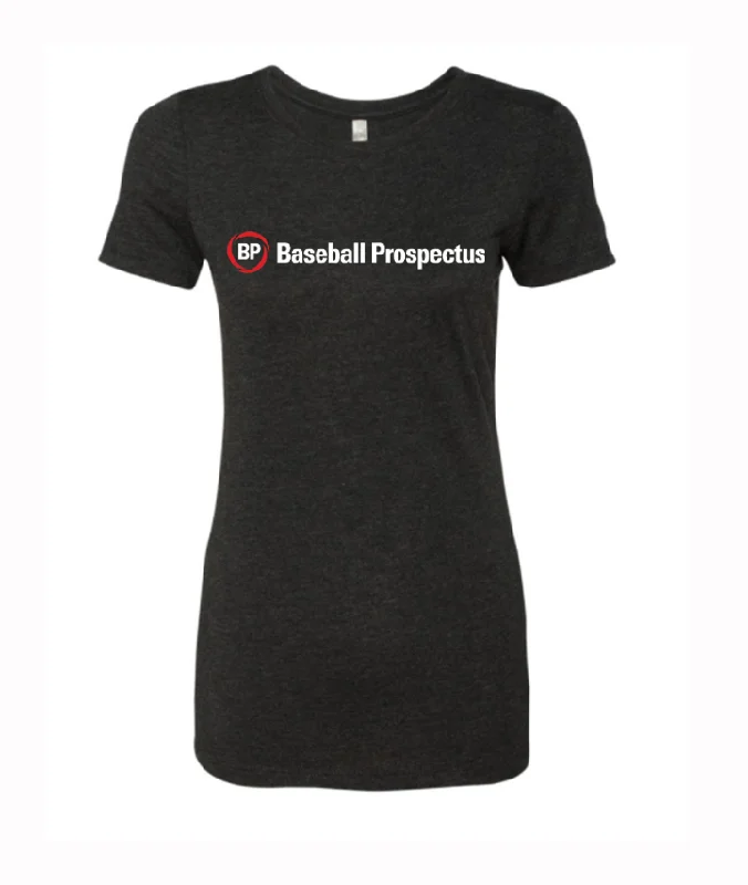 Women's Tri-Blend Logo Tee Ribbed T-Shirt High Neck Heavyweight