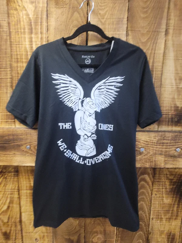 Womens VNeck tee Chenille Blend Fleece Blend Nylon Blend