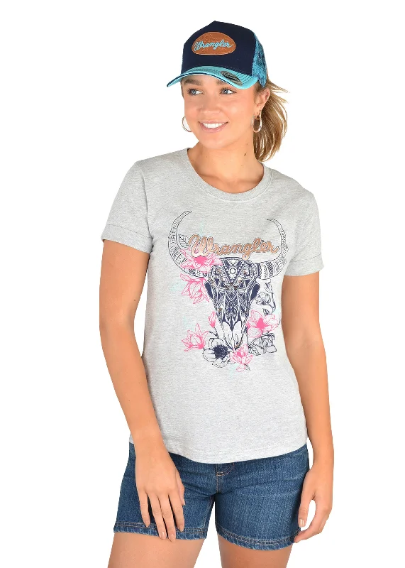 Wrangler Ladies  Lulu Tee - X2S2598886 Terry Blend Velvet Blend Canvas Blend