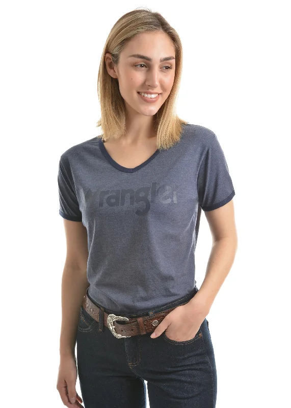 Wrangler Womens Selina S/S Tee - Denim Marle - XCP2570373 Handmade Hand-knitted Hand-woven Wrangler Womens Selina S/S Tee - Denim Marle - XCP2570373 Handmade Hand-knitted Hand-woven