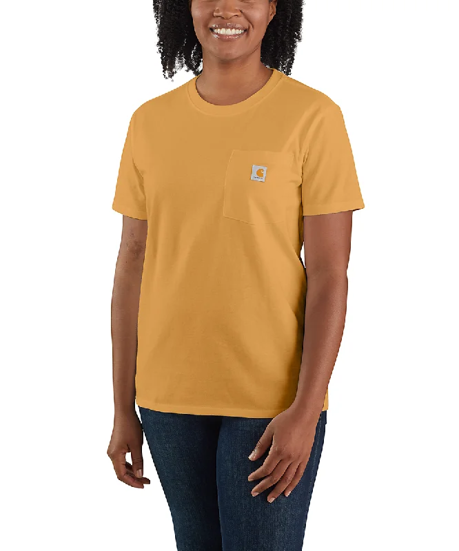 Carhartt Women’s WK87 Short Sleeve Pocket T-Shirt - Golden Oak