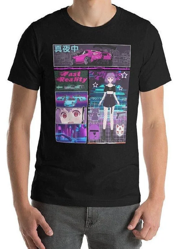 Anime Fast Reality Graphic Tee